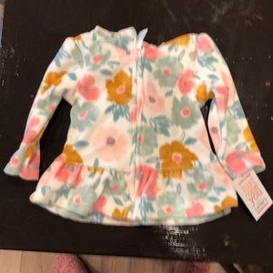 Carter’s flower fleece jacket